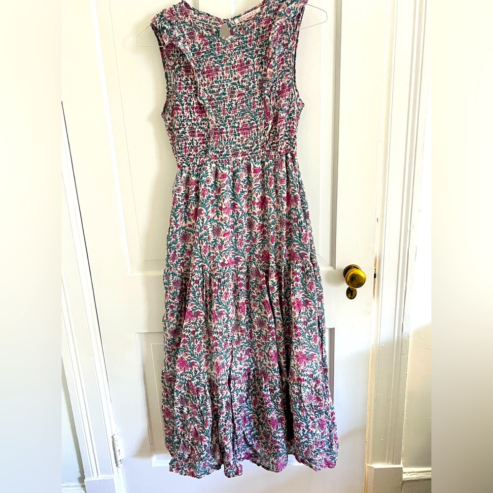 Banjanan smocked Maxi Dress - size Medium